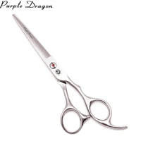 barber hair scissors 6 purple dragon jp stainless hair cutting scissors professional shears hairdresser cape wooden case 2003