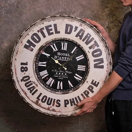 Креативные настенные часы в стиле ретро для кофе магазина бара настенное