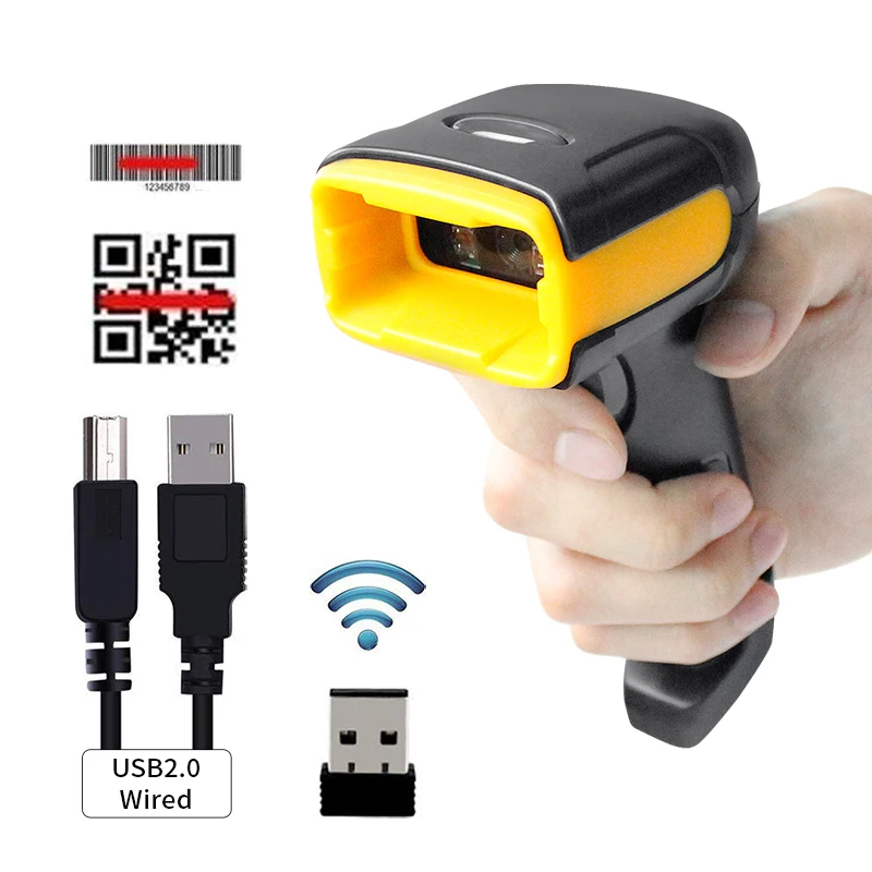 HIW ручной 2D беспроводной сканер штрих-кода и H2WB Bluetooth 1D2D ...