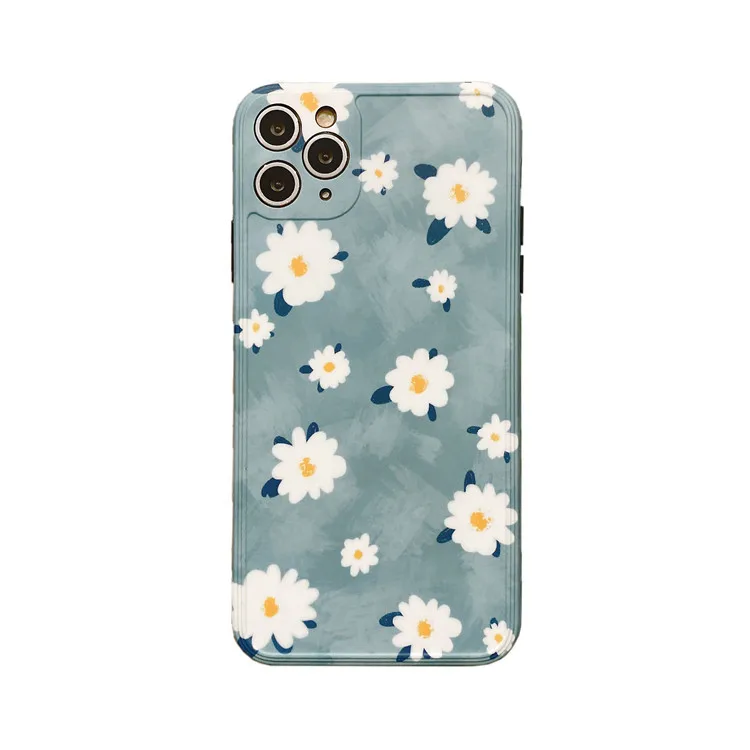 

Retro Japanese art wildflower Phone case For iPhone 11 Pro Max kawaii case Cute cover for iPhone XS Max XR X 7 8 Plus 7Plus Case