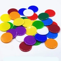 500 pieces 19mm 18 kinds colors round opacificationtransparent coins poker chips plastic bingo markers game wholesale
