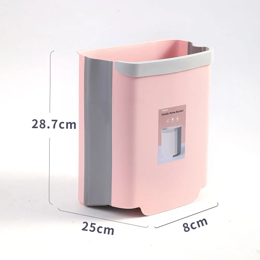

Trash Can Household Folding Trash Bin Wall-mounted Classification Storage Trash Can Toilet Toilet Car Trash Can Garbage Can