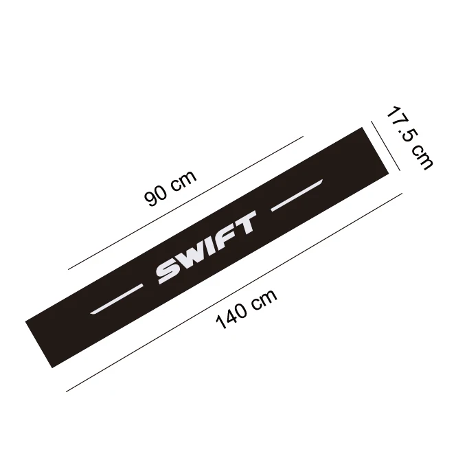 

Car Front Windshield Reflective Stickers Decals For KIA RIO Auto Threshold Protector Decals Car Tuning Accessories