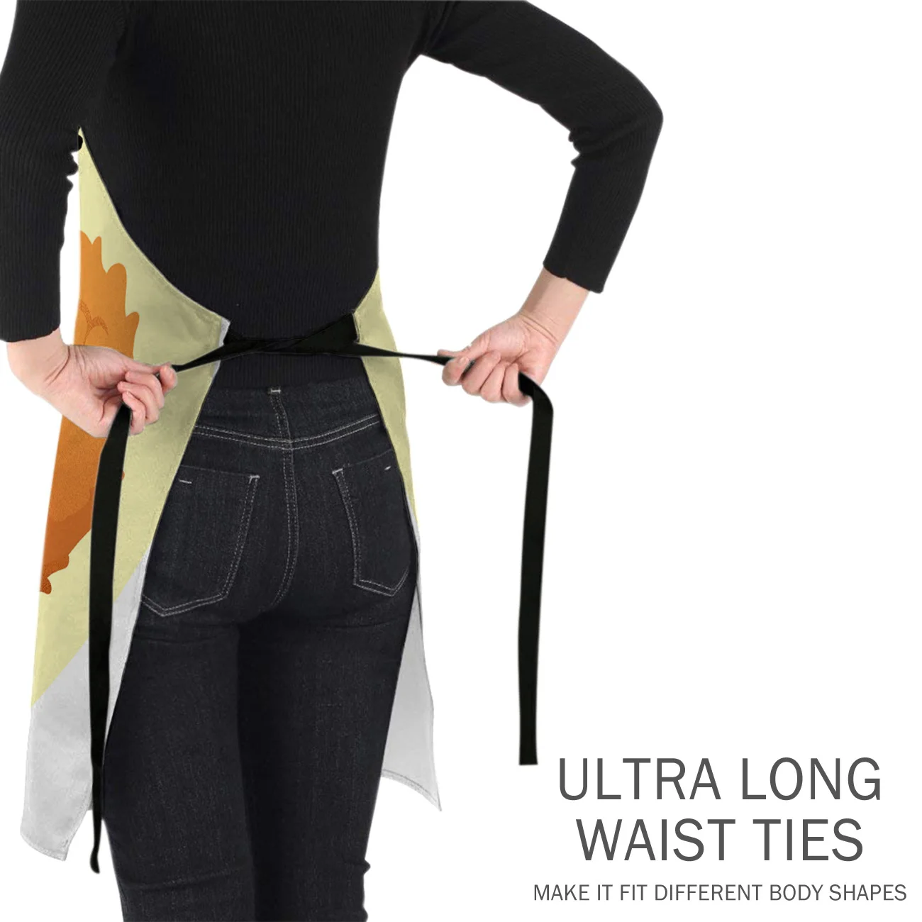 Tophome Кухонный Фартук с изображением мультяшной белки регулируемые фартуки из