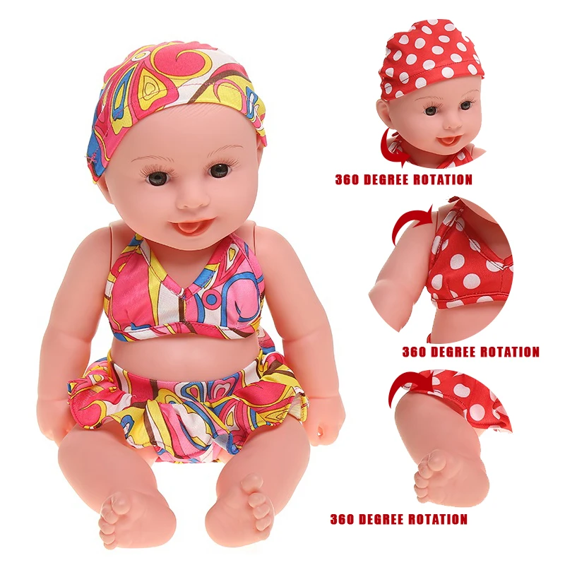 Полностью силиконовые куклы Новорожденные 35 см мягкие не водонепроницаемые
