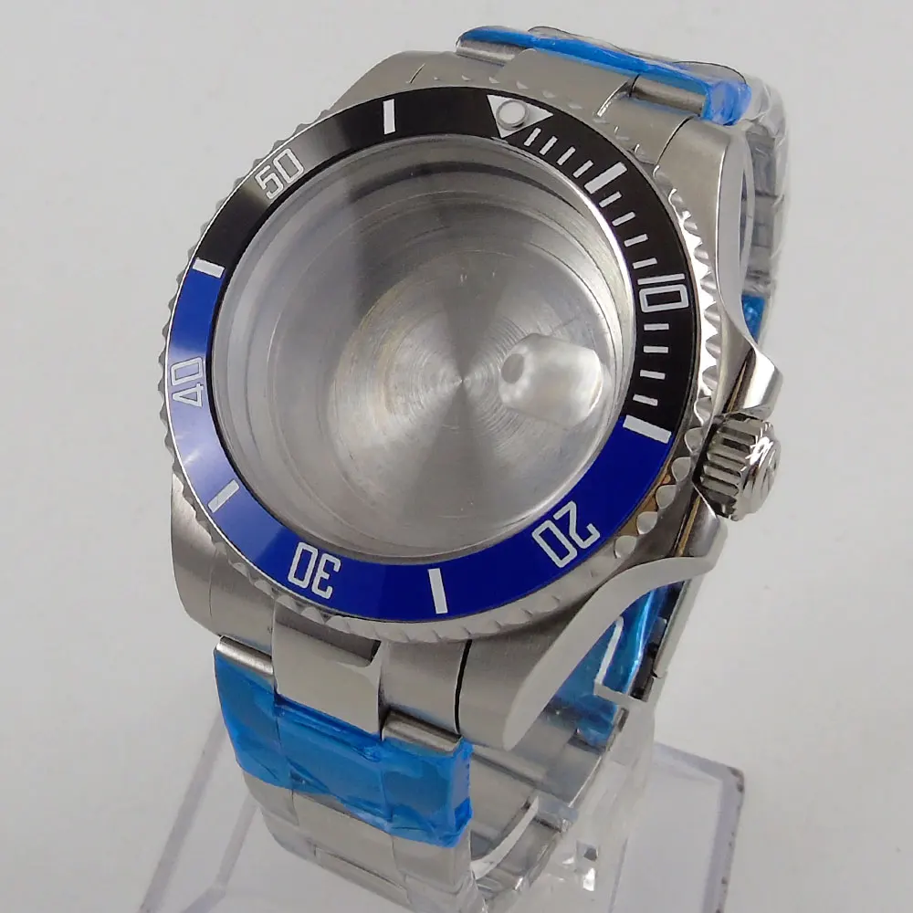 

Newest Top brand Luxury Hot 40mm Sapphire Glass Watch Case Fit ETA 2836 DG2813 3804 Miyota 8215 Movement