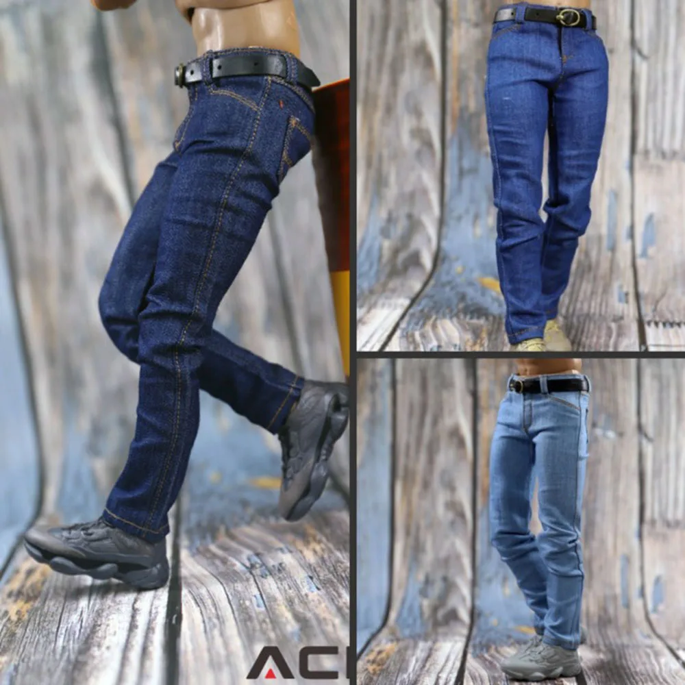 ACNTOYS 1/6 масштаб тренд Кукла одежда мужские тонкие джинсы ACN001 модель игрушка для 12