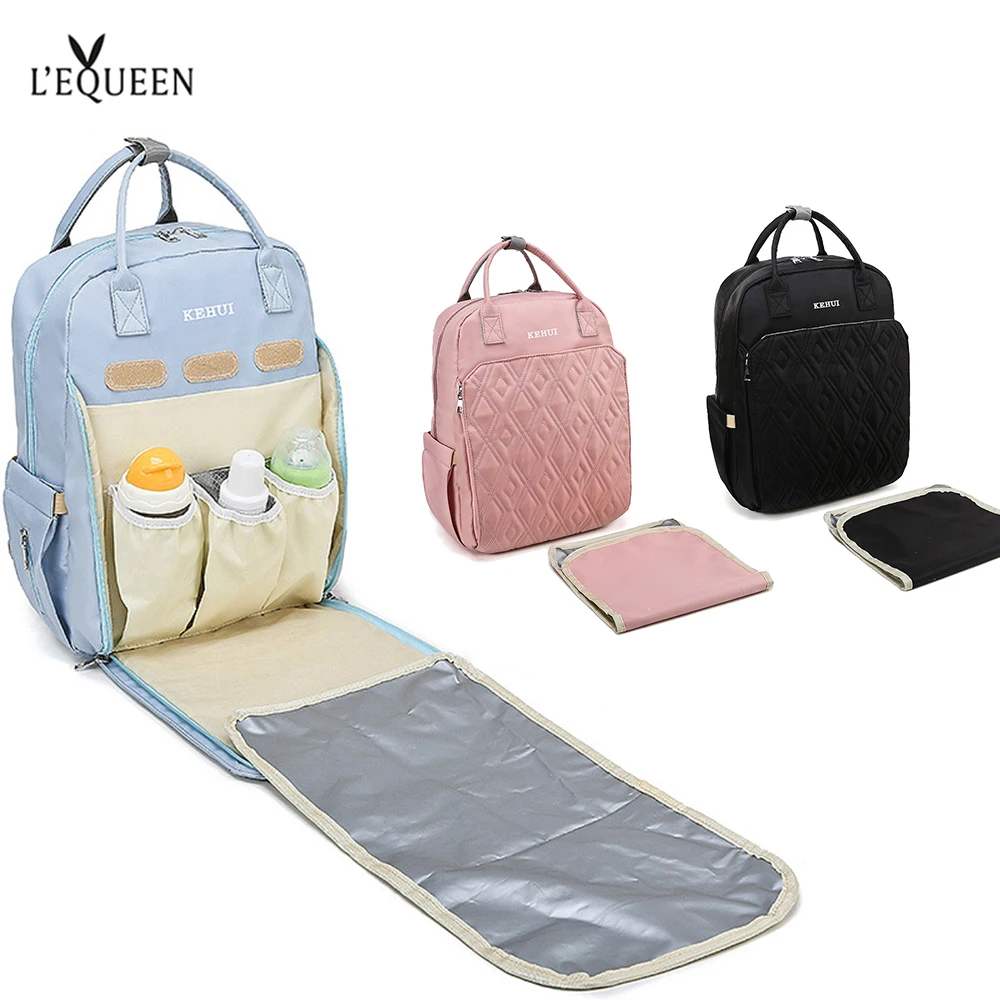 

LEQUEEN Baby Diaper Bag Bed Backpack Waterproof Maternity Bag For Stroller Removable Nappy Bag Nursing For Baby Care