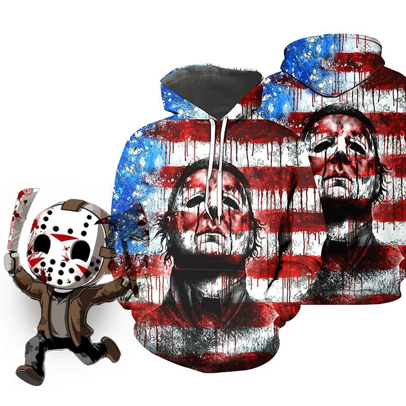 

Friday The 13th Jason Voorhees Male Raglan Hoodies Freddy Horror Maske Creative Mens Pullover Casual Funny Mens Streetwear Tops