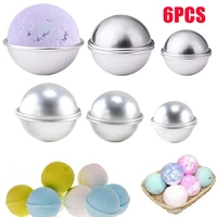 6pcs diy bath bombs molds sphere soap mold multiple sizes round ball molds supplies for soap making bathroom soap make tools