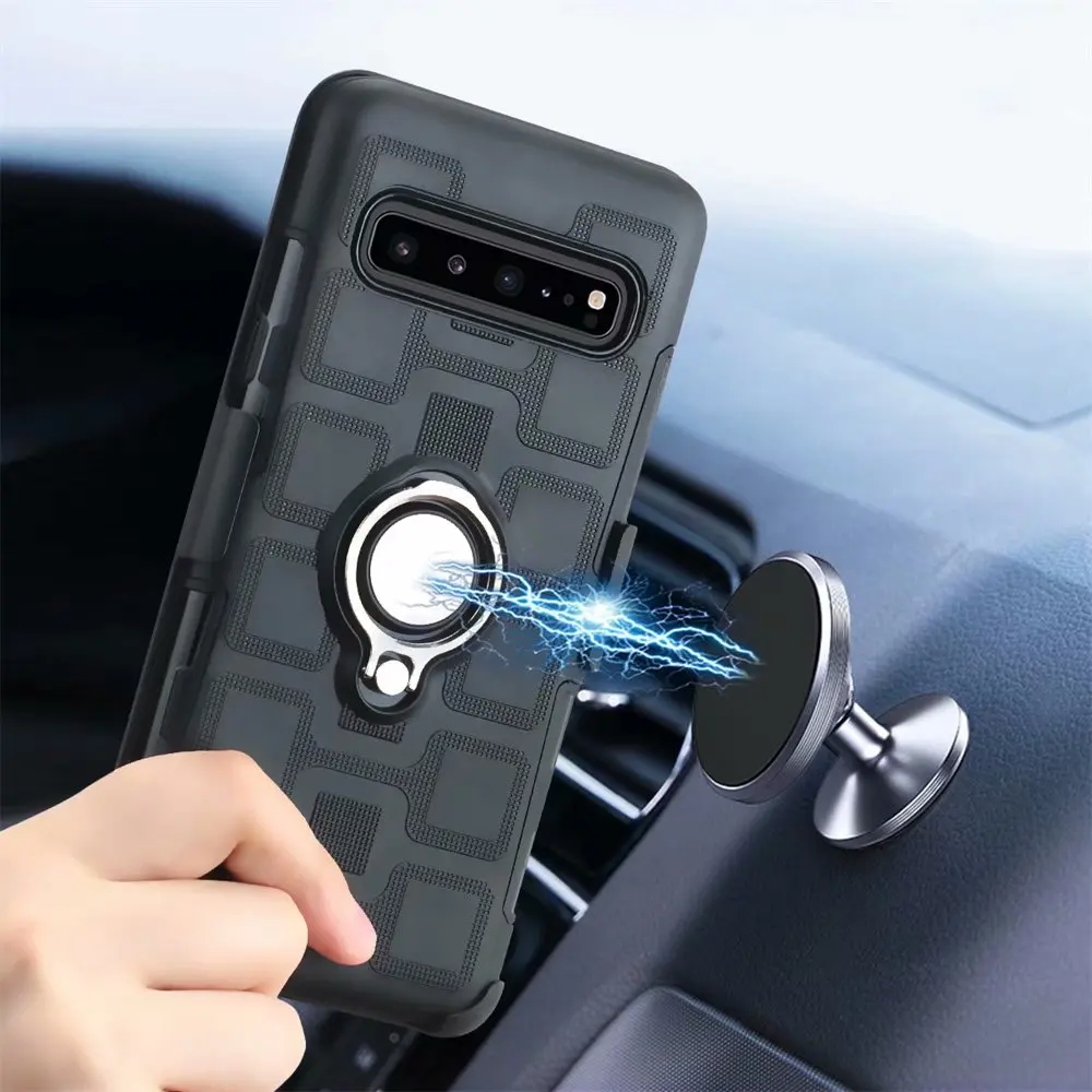 Чехлы для Galaxy S10 Plus гибридный жесткий чехол с магнитным креплением в автомобиле