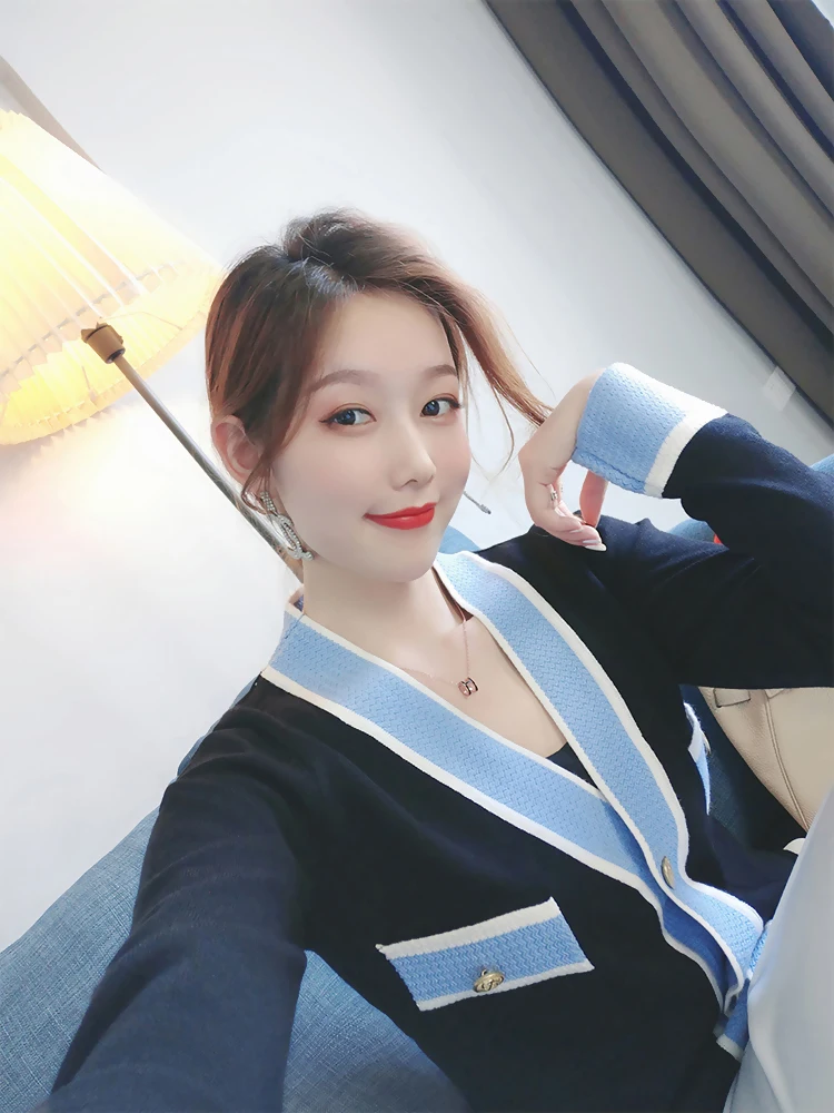 

Wear small button down women's sweater