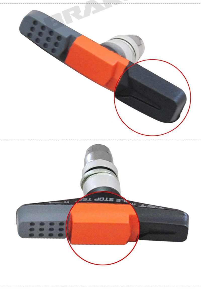 BRAKCO 1 пара велосипедные тормозные колодки для MTB шоссейного велосипеда V-Brake держатель обуви колодки для велоспорта прочные резиновые колодки для складного велосипеда