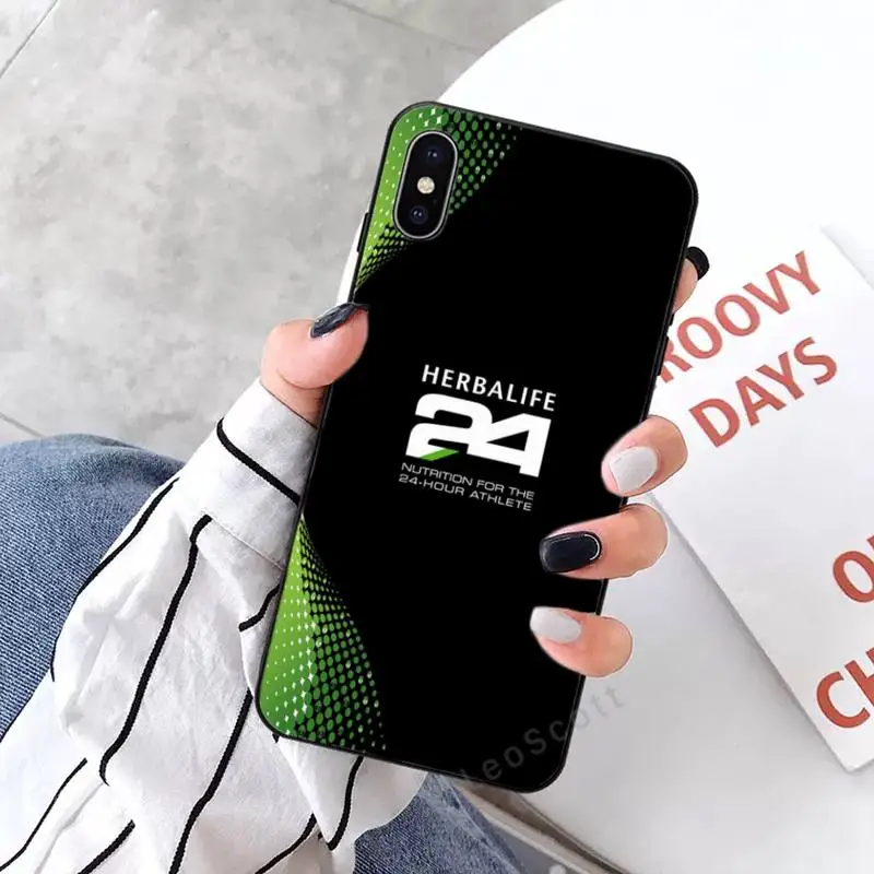 

Black and green Herbalife Phone Case for iPhone 11 12 mini pro XS MAX 8 7 6 6S Plus X 5S SE 2020 XR