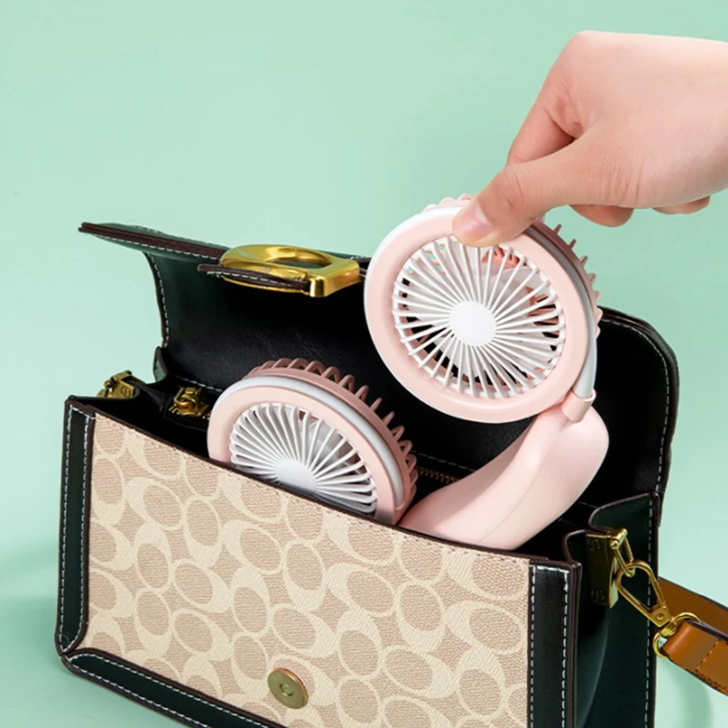 Портативный USB подвесной ожерелье вентилятор двойной переносной Спорт Слинг