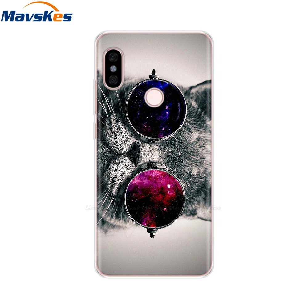 Силиконовый чехол для Xiaomi Redmi Note 5 99 дюйма с принтом милого кота чехлы телефонов