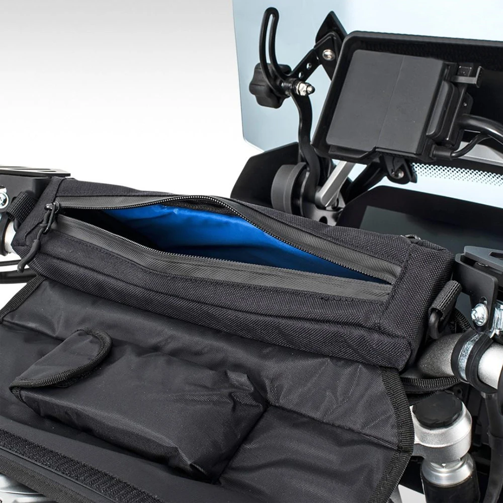 Для мотоциклов BMW Honda Kawasaki Suzuki Ducati Yamaha и т. д. Водонепроницаемая сумка на руле и еще больше места для хранения.