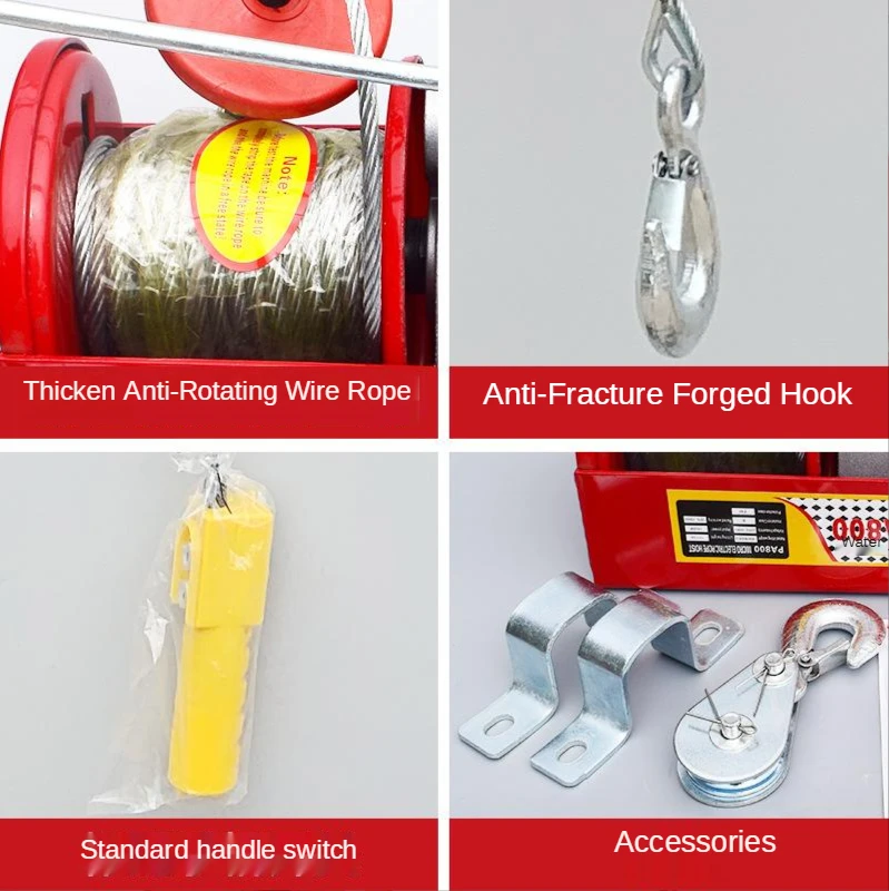 

220V Electric Hoist 10M/min Small Hoist Hoist Hoist Miniature Hoist