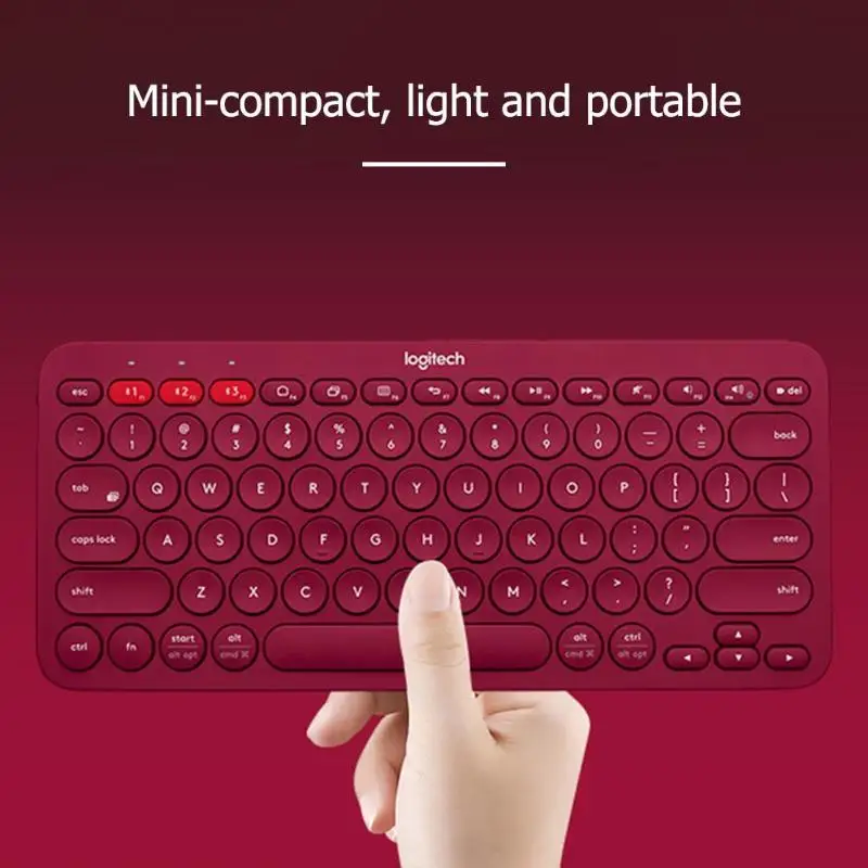 Многофункциональная bluetooth-клавиатура logitech K380, ультра тонкая мини Бесшумная клавиатура для MacOS, Windows, Android, iOS, ПК, ноутбука, планшета, телефона