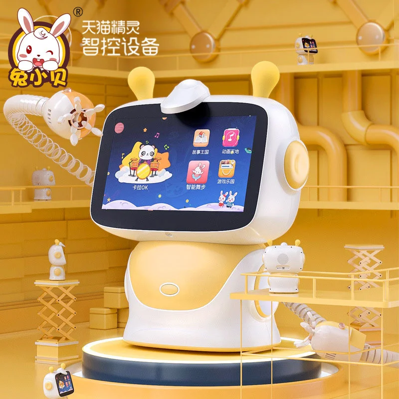 

Кролик Xiaobei интеллектуальное раннее образование hine baby WiFi голосовой домофон робот дух обучение hine дети