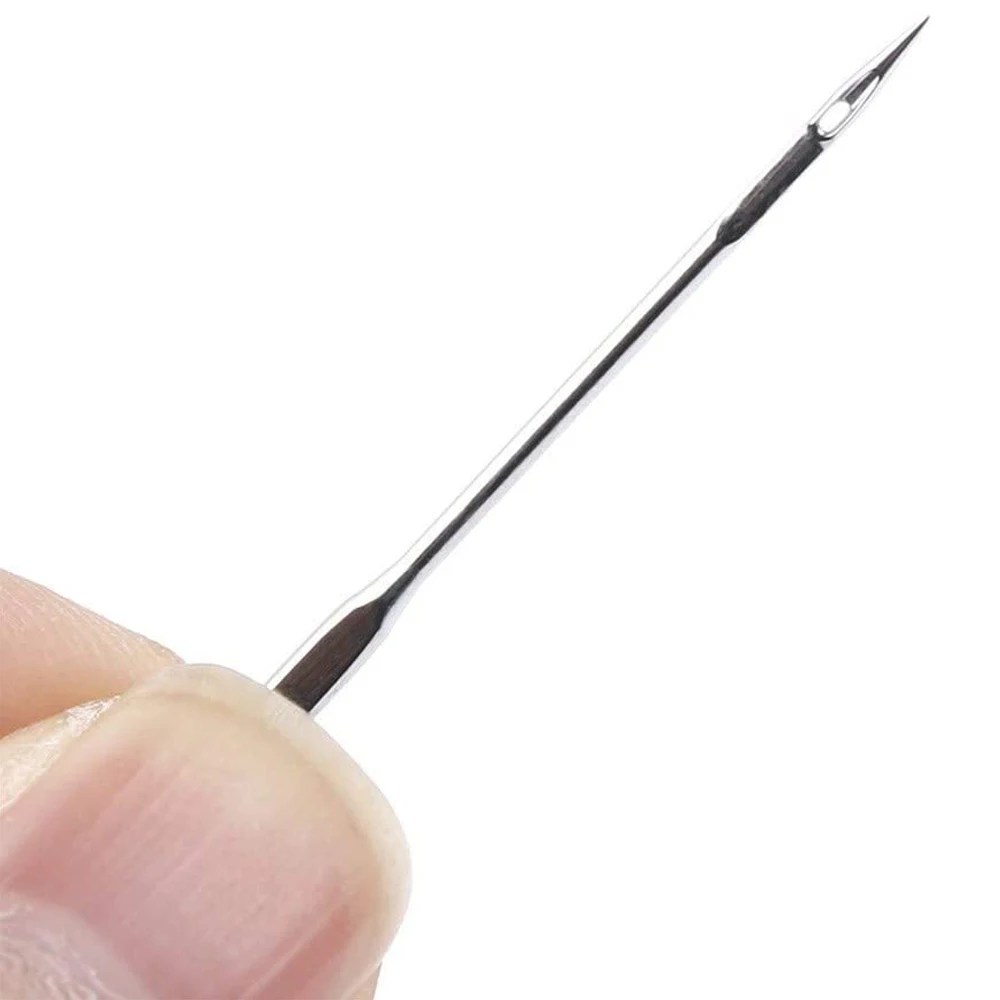 10 шт. серебряные Швейные машины иглы Шариковая головка 75/11 80/12 90/14 100/16 110/18 джинсы и