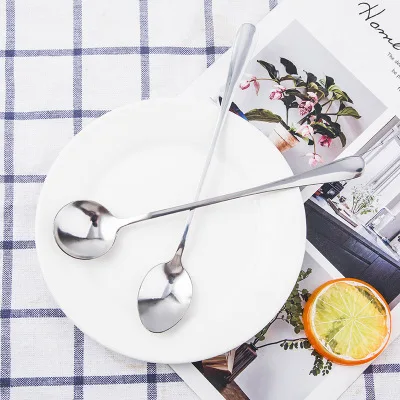 1 шт. цветная ложка из нержавеющей стали с длинной ручкой столовые приборы