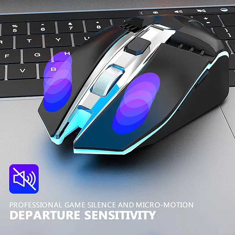 Мышь HobbyLane X5 Беспроводная игровая 500 мА ч Bluetooth 3 0 + 5 2 4 ГГц регулируемое DPI для