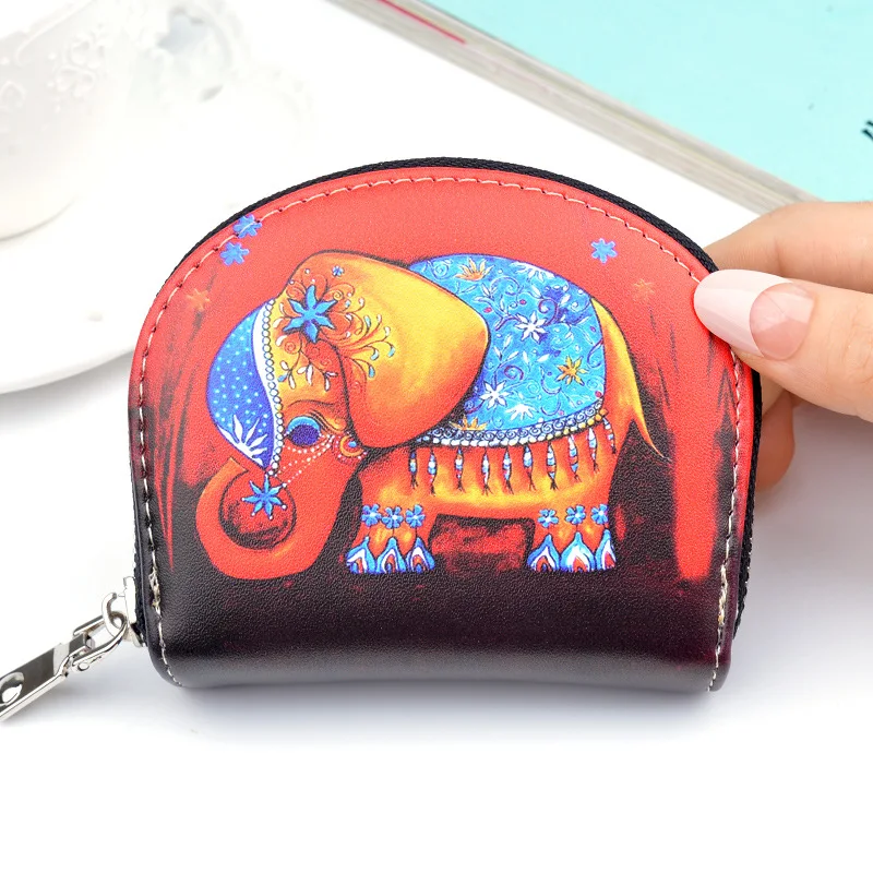 elephant Новинка, дизайнерский креативный кошелек с рисунком животных, Женский держатель для карт, на молнии, детское портмоне, милые женские кошельки, Kawaii, женский клатч, W266 - Цвет: elephant