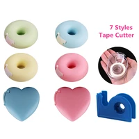 thinkshow medical tape clear blue pink tapes cutter breathable anti aller eyelash extension tape round heart cutters makeup tool