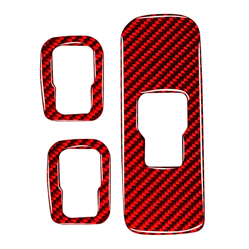 

For Volvo V60 S60 3pcs Car Windows Control Panel Sticker High Quatity Auto Window Lifting Decoration Cover Accessories Interior