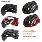 Оптовая продажа, самый дешевый ультралегкий велосипедный шлем с козырьком