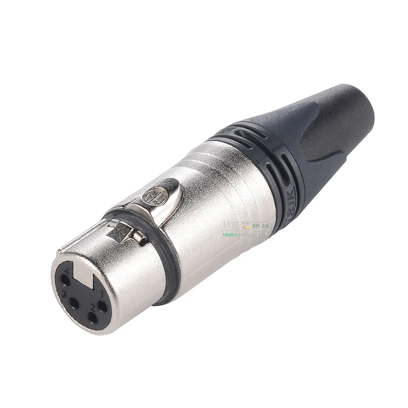 Neutrik 4-полюсный XLR Cannon Plug кабельный разъем DIY для наушников лихорадка ремонт