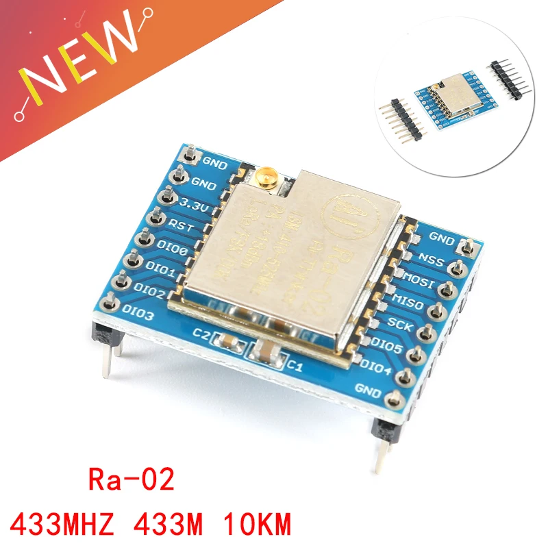 SX1278 LoRa модуль 433 м 10 км Ra 02 Ai Thinker беспроводной расширенный спектр передачи разъем