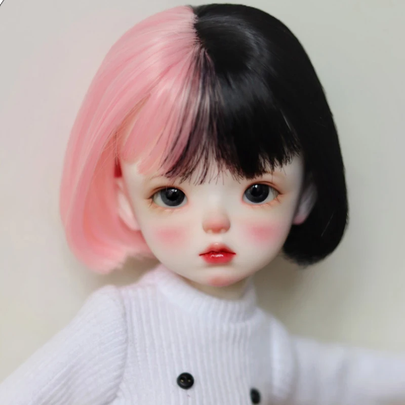 

2022 новый стиль 1/6 высокотемпературные короткие милые прямые волосы Bjd волосы SD