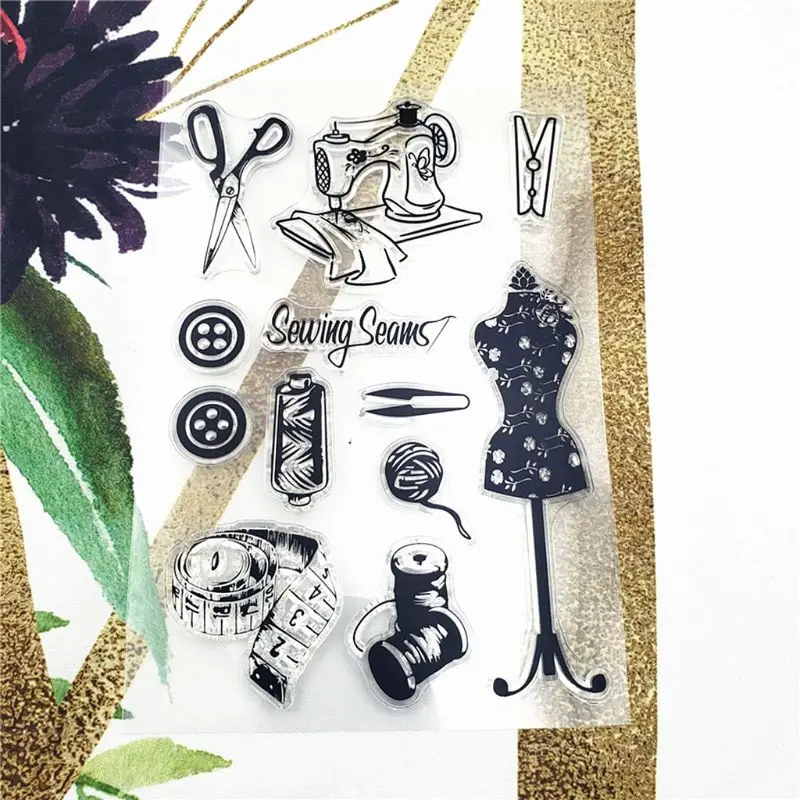 Швейные силиконовый прозрачный чехол печать штамп DIY Скрапбукинг рельефная