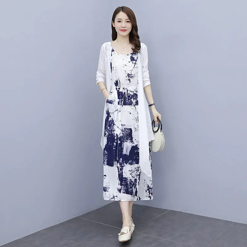 

Spring and Summer Retro Plus Size Women's Fashion Chinese Dress