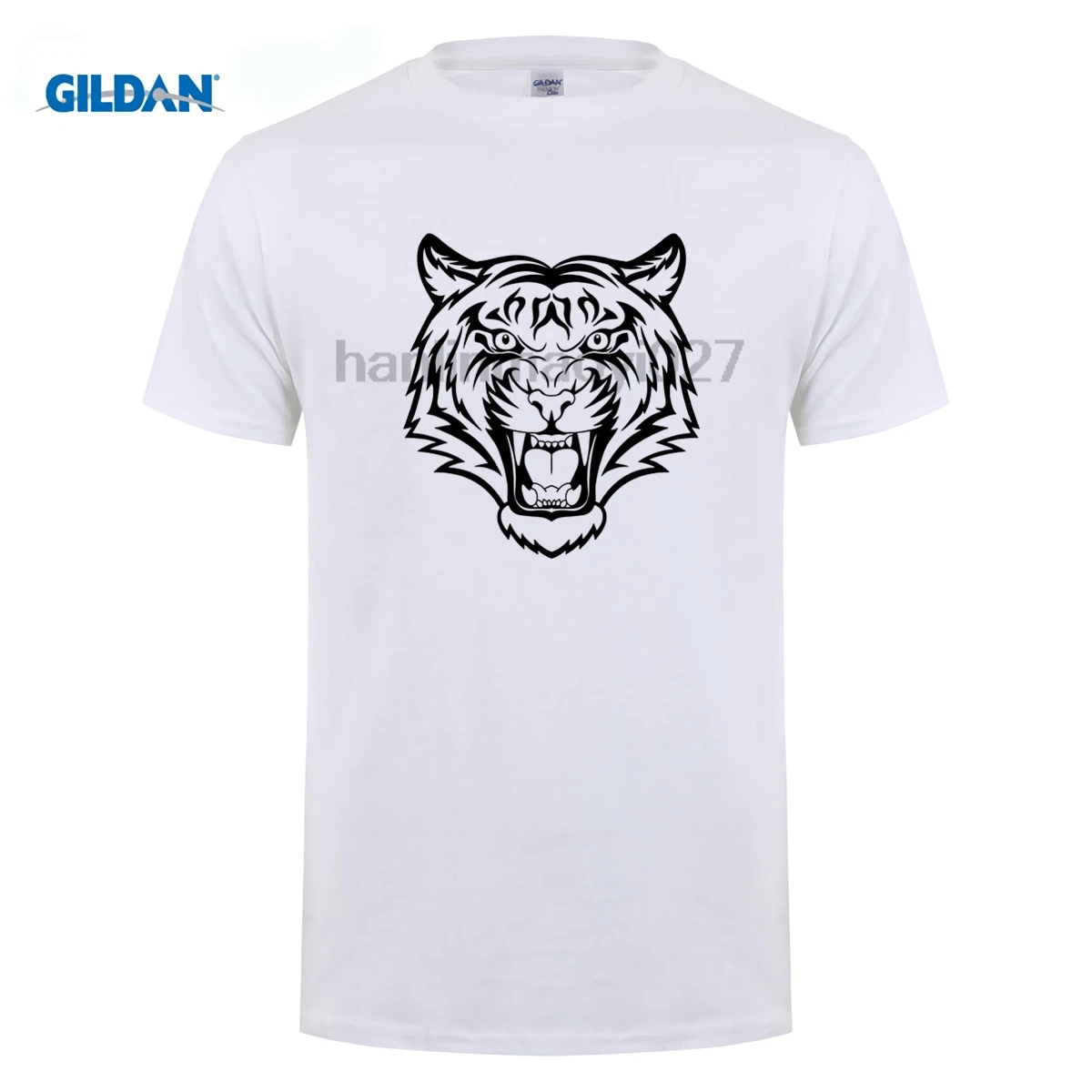 GILDAN Tiger Tattoo футболка 3D тату трикотажная удобная ткань уличный стиль Мужская