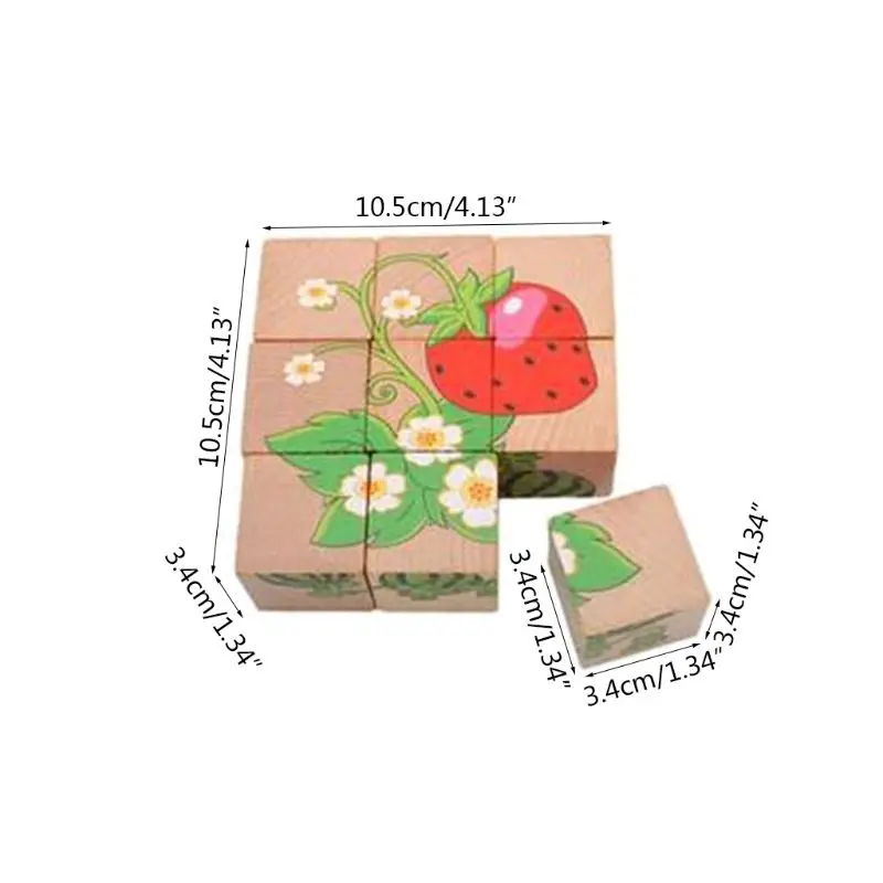 

Cute Cartoon Puzzles Toy 3D Building Blocks Children's Education Teaching Aids J2HD