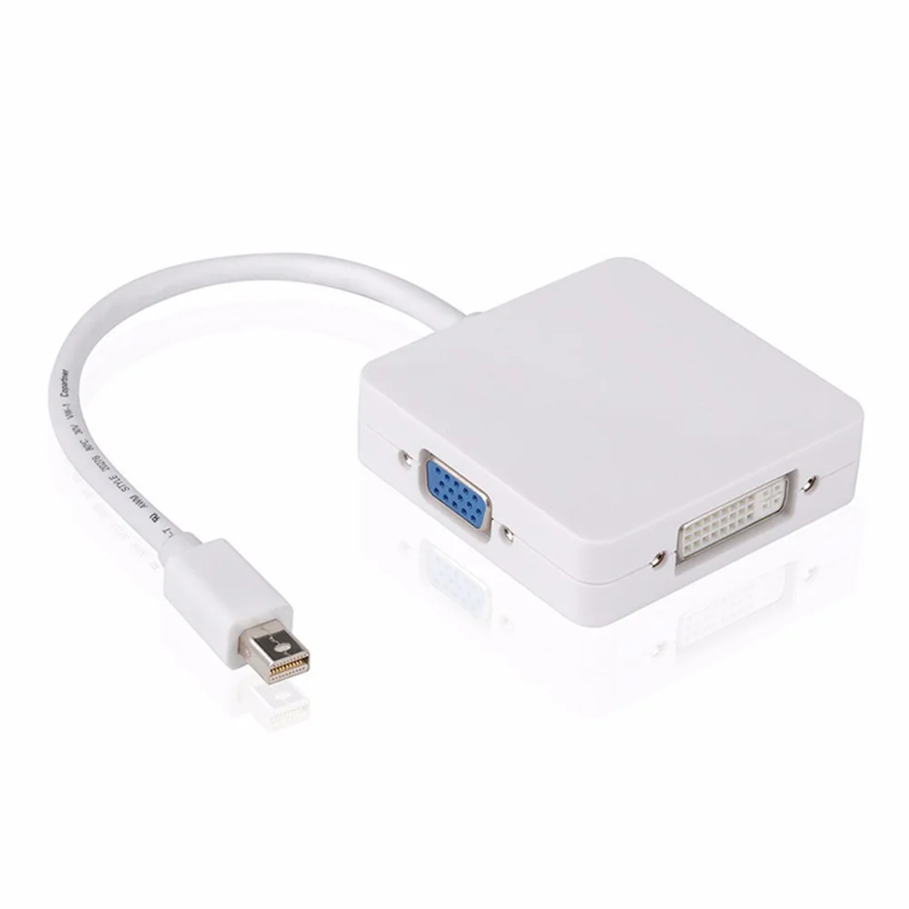 3 в 1 DP к DVI VGA HDMI адаптер кабель преобразования практичный мини-дисплей порт 18 см