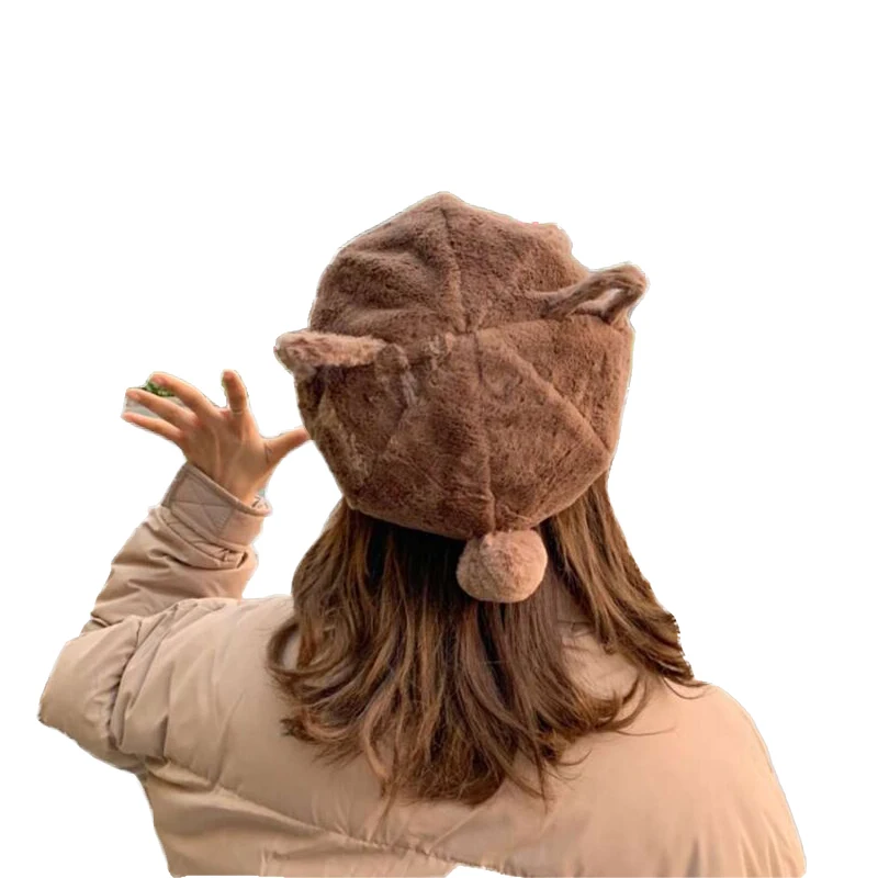 Теплая шерстяная шапка SUOGRY теплая шерстяной берет в японском стиле шапка-берет