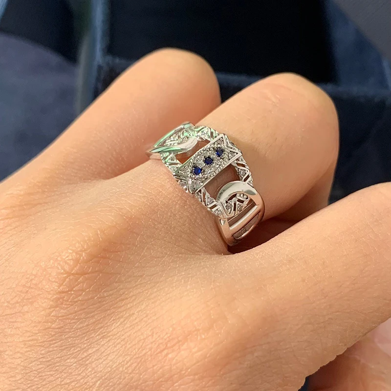 

Женское кольцо в ретро-стиле, из серебра 925 пробы