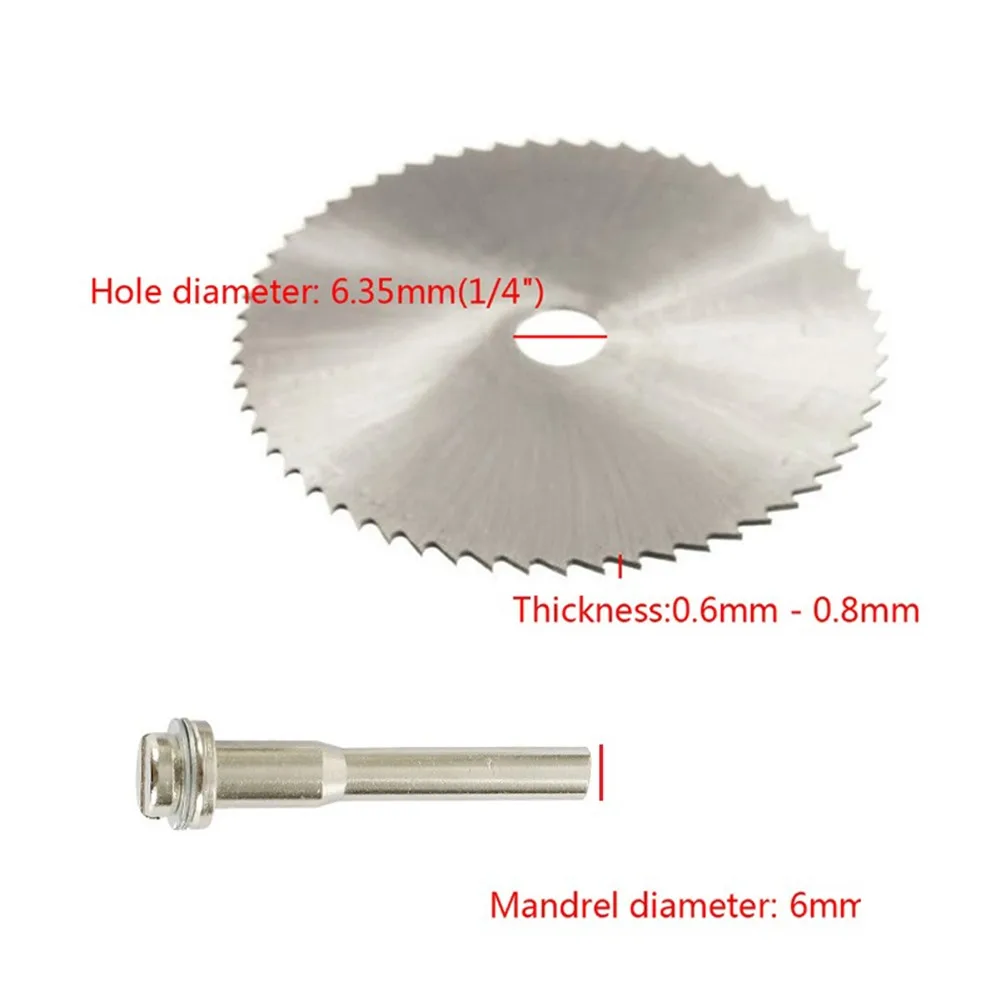 

6pcs 22-44mm Mini HSS Circular Saw Blade Rotary Tool Accurate Cuts For Metal Wood Cutting Aluminum Alloy Flat Cutting Renovation