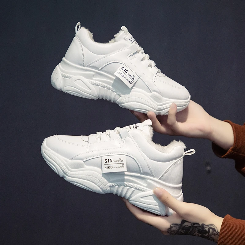 Новинка модные белые кроссовки Вулканизированная обувь для женщин сетчатые