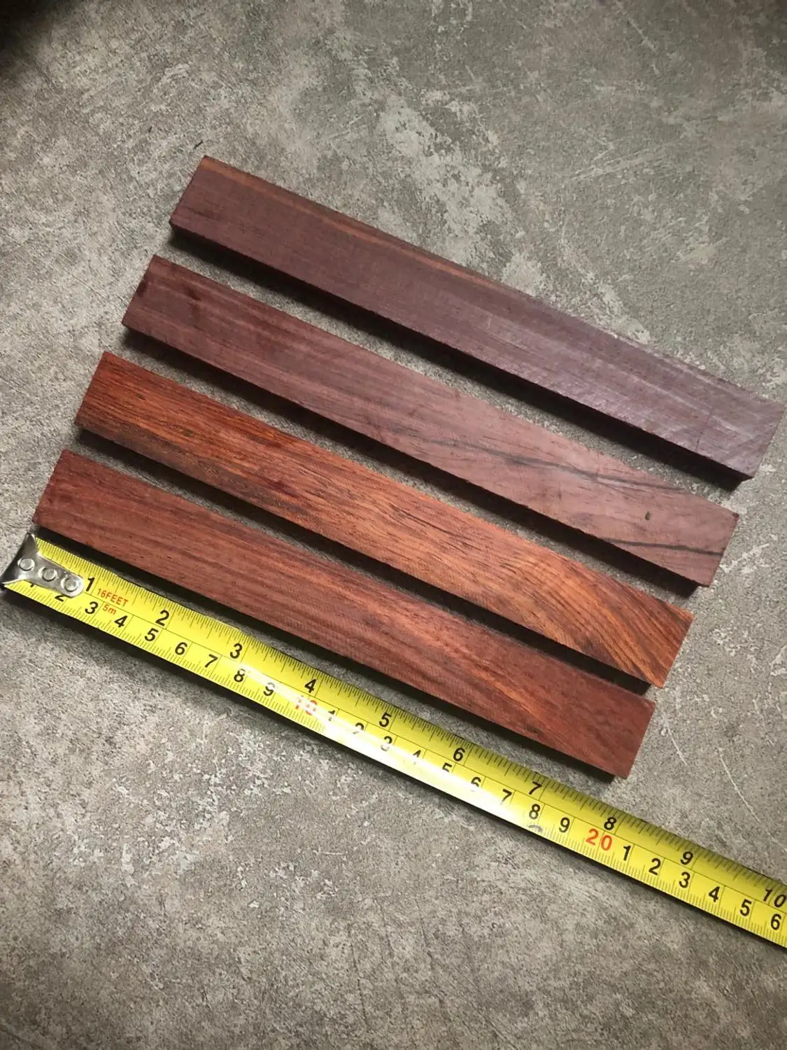 

2 pice blanks wood For DIY Knife handle Patch material DIY Wooden handicraft material 120x25x10mm