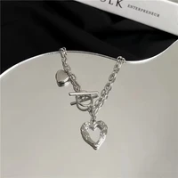 cool cool breeze love necklace woman new fashion luxury niche design feeling clavicle chain accessories
