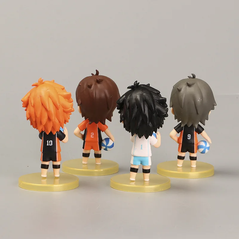 

4PCS/SET Japan Anime Haikyuu!! doll Model PVC toys Gift 9CM