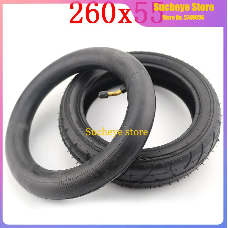 

260x55 Tyre & Inner Tube Fits Children Tricycle Baby Trolley Folding Baby Cart, Electric Scooter, Children's Bicycle 260*55 Tire