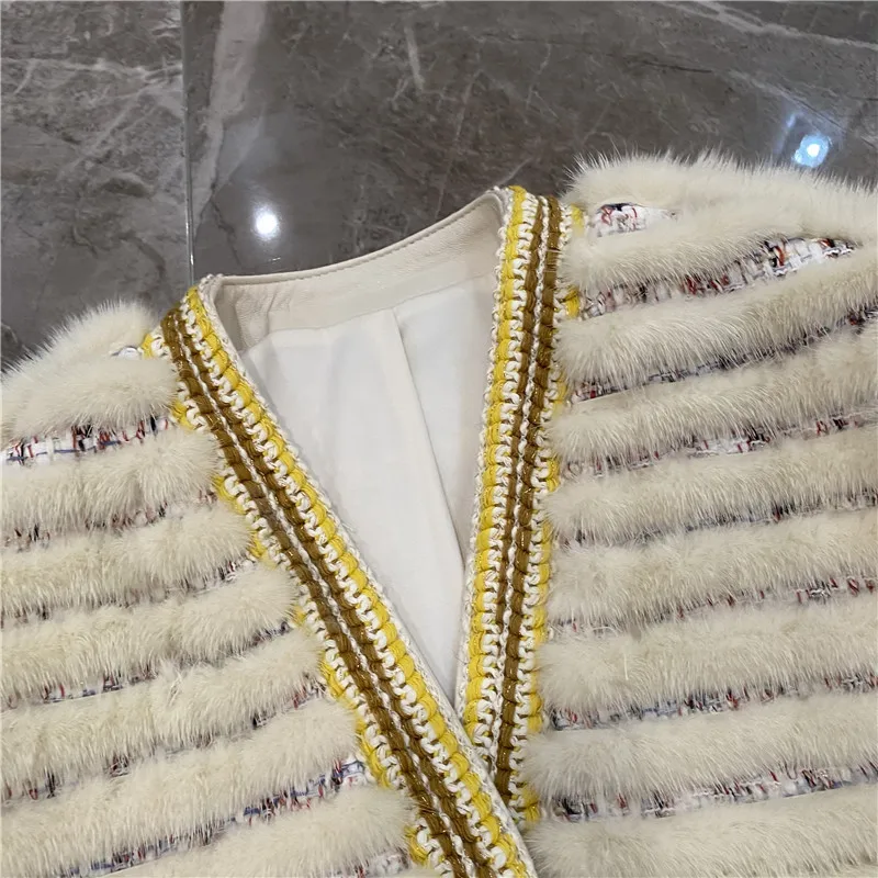 

Real Mink Fur Overcoat Woman Winter Warm Natural Fur Coat Women New Fashion Best Jacket