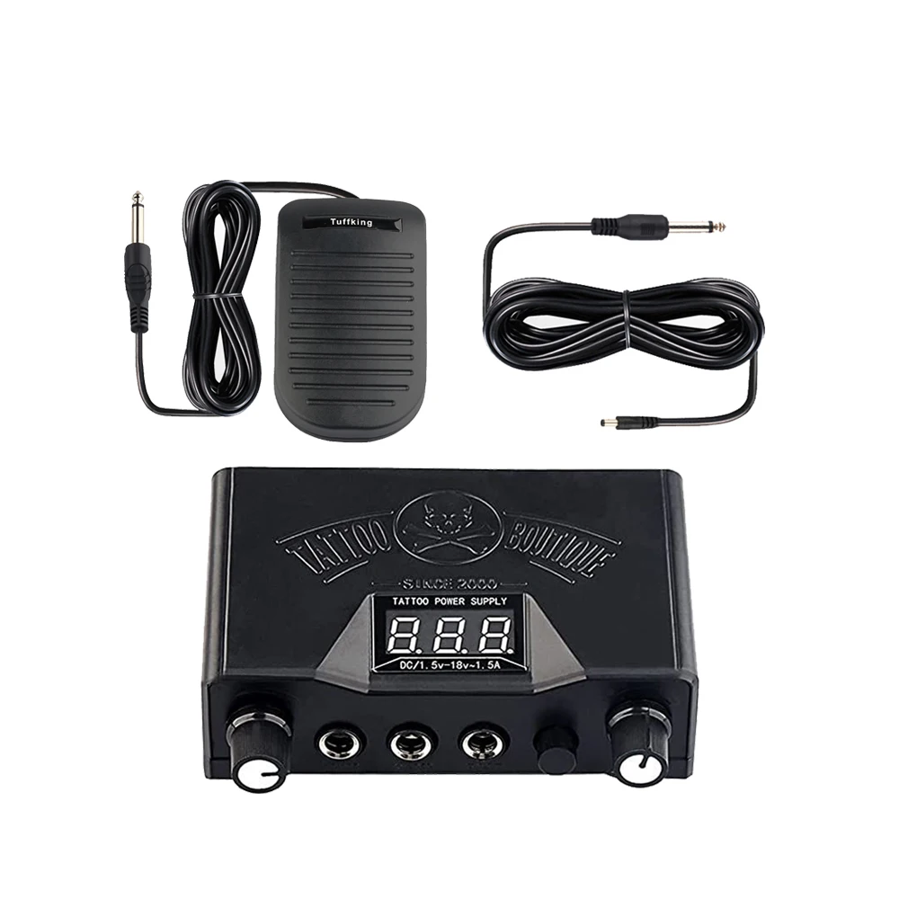 

Профессиональный набор для татуировок блок питания для татуировки с цифровым ЖК-дисплеем, переключатель ножной педали для татуировки, шнур...