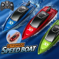 mini portable dual motor high speed rc boat one button shift low battery warning crash resistant waterproof rc speedboat model